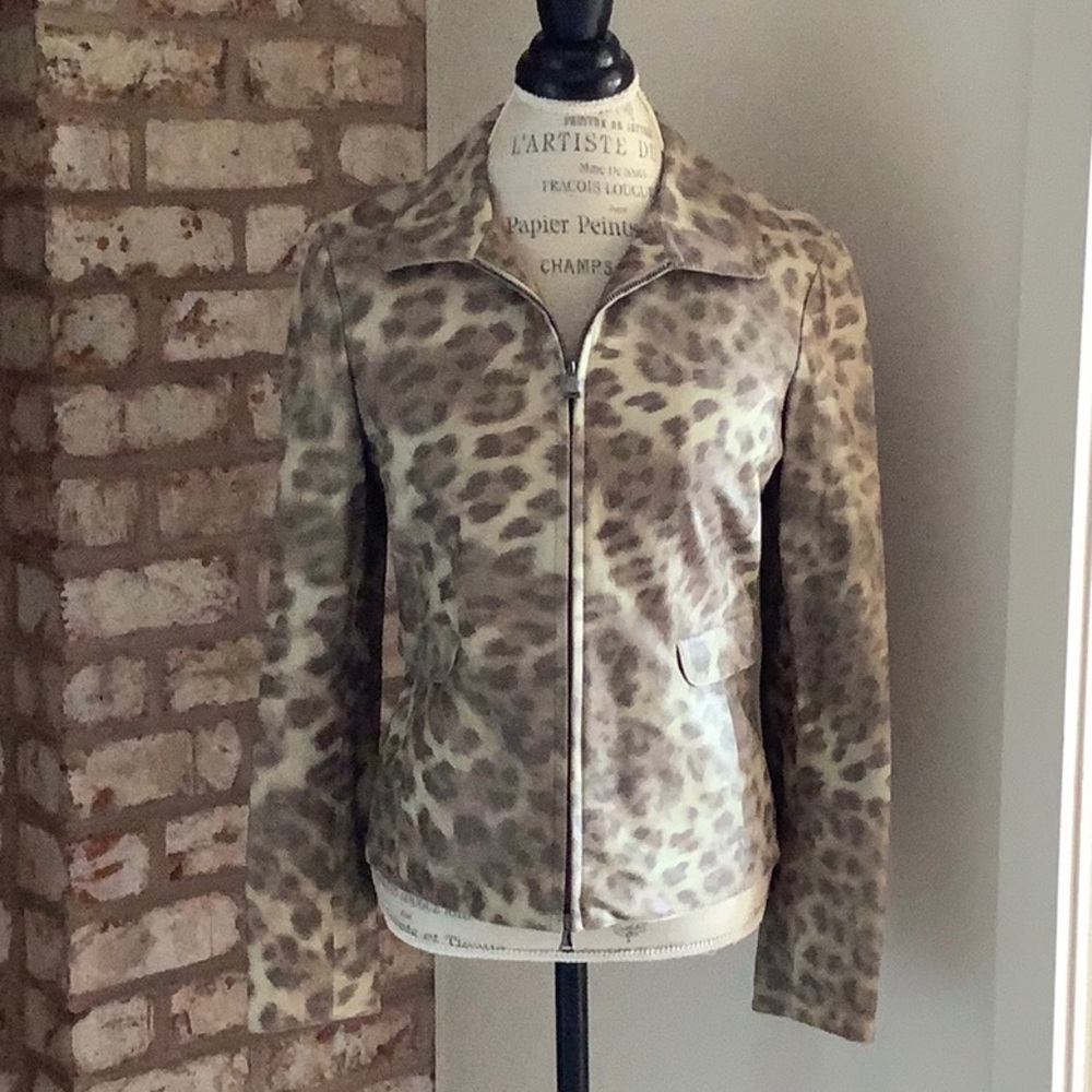 ECCOCI leather jacket and FREE tassel necklace